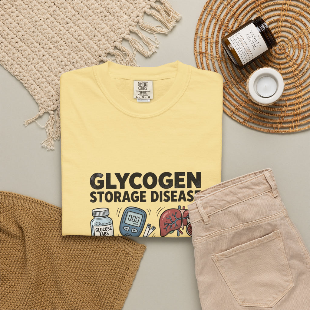 Rare Glycogen Storage Unisex Garment-Dyed T-shirt