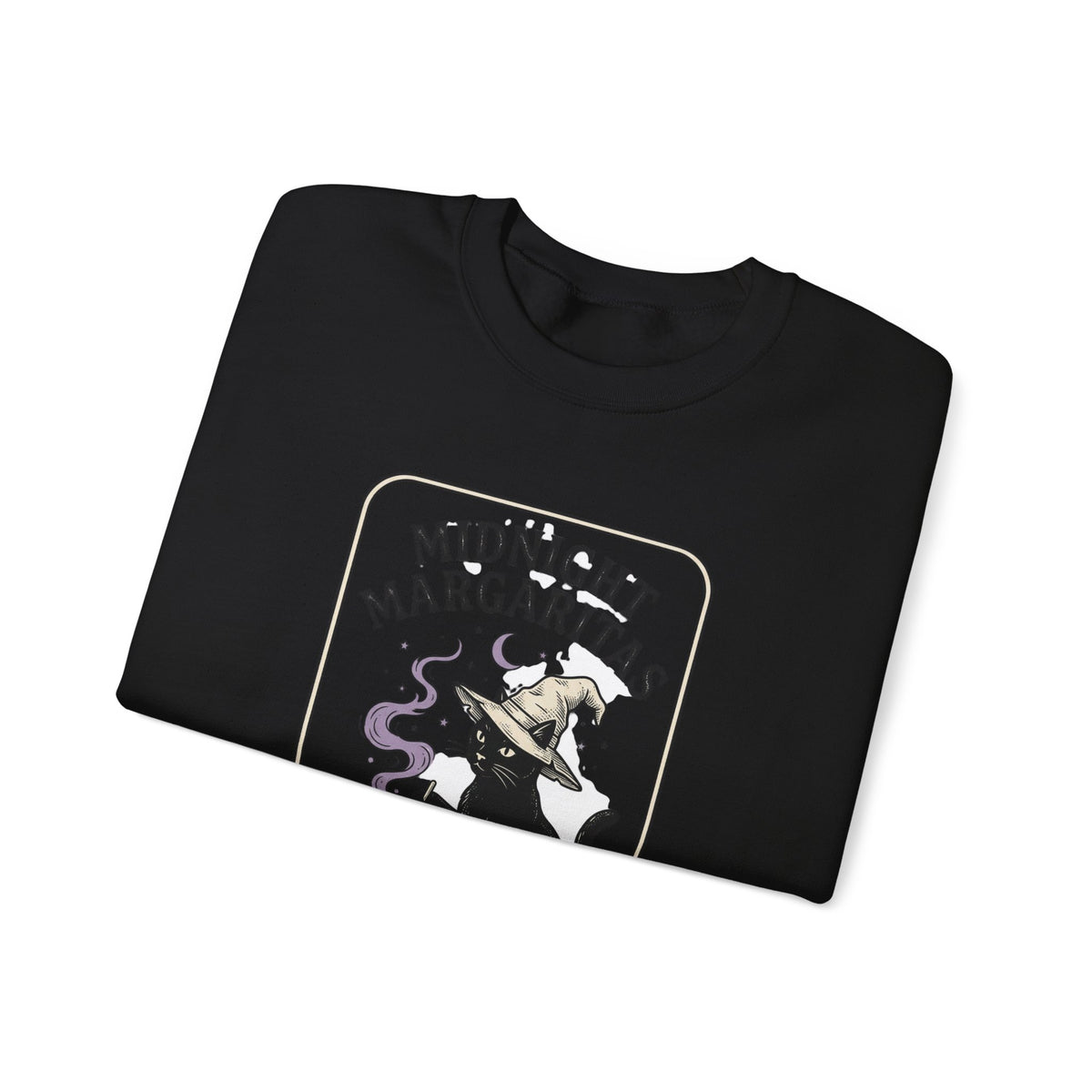 Midnight Margaritas witch cat illustration Sweatshirt | cocktail, occult