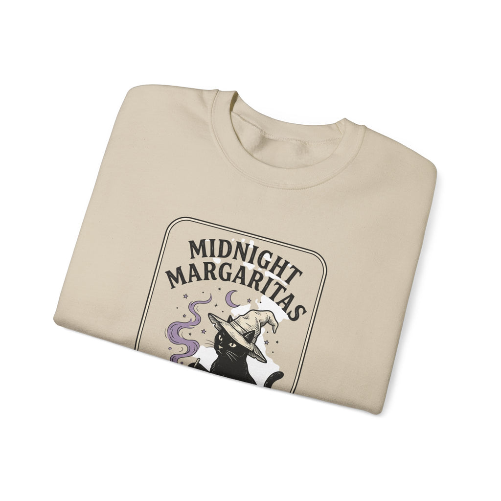Midnight Margaritas witch cat illustration Sweatshirt | cocktail, occult