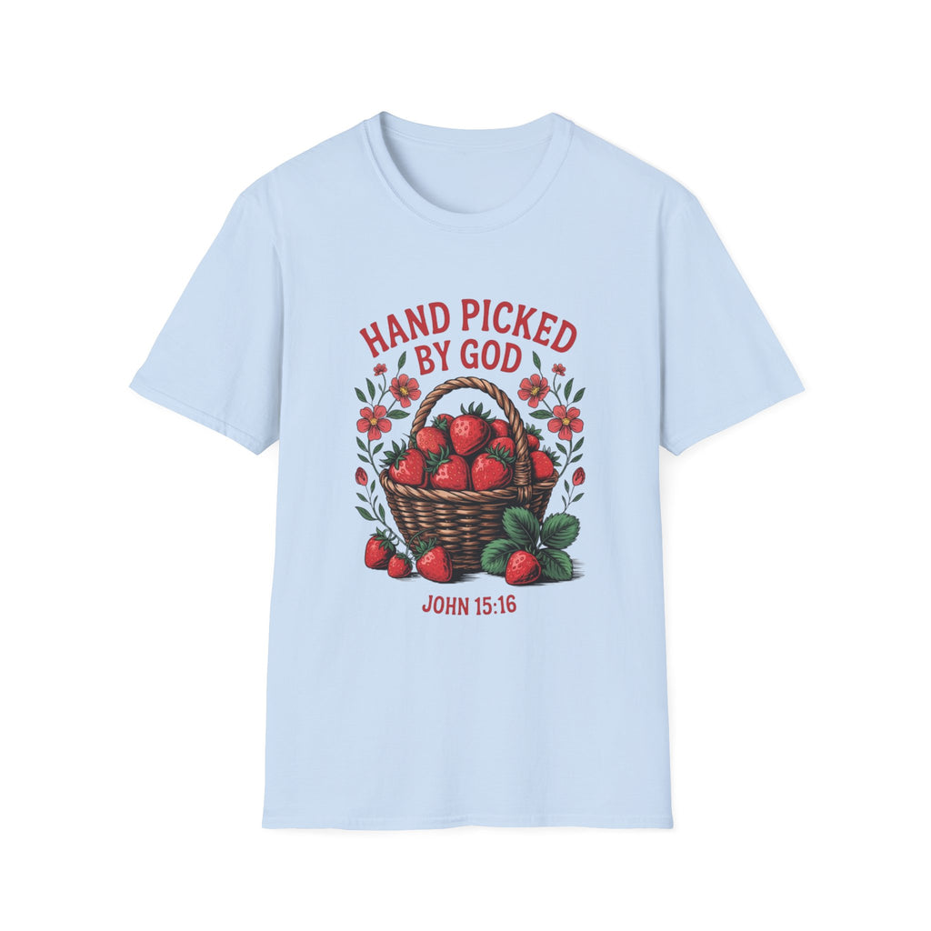 Hand Picked by God T-Shirt — John 15:16 Christian Faith Tee