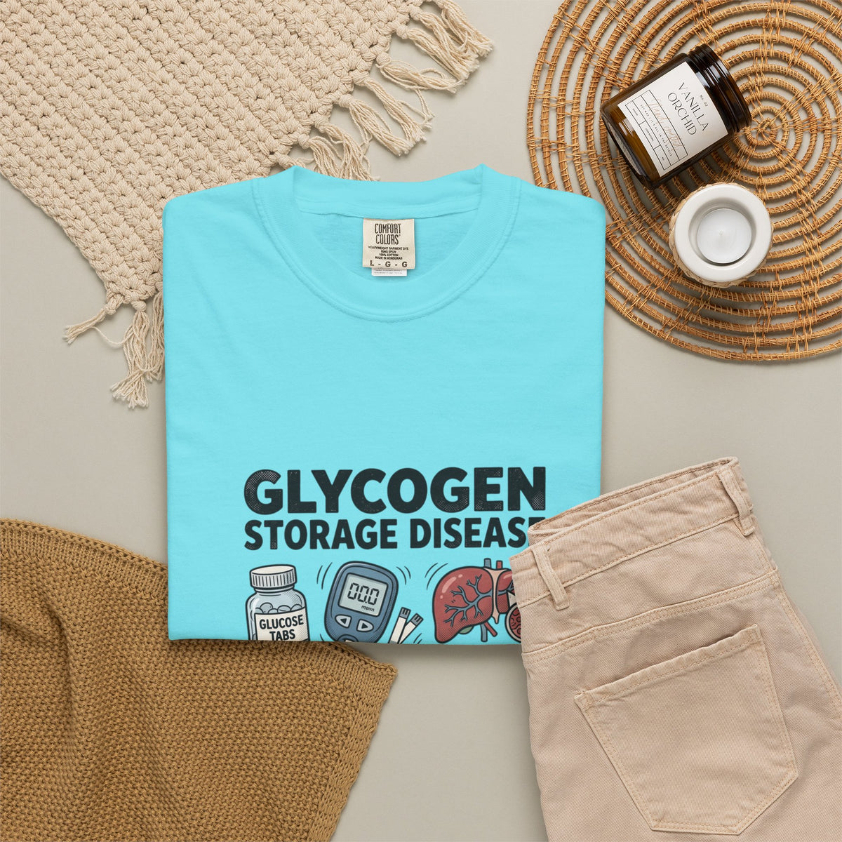 Rare Glycogen Storage Unisex Garment-Dyed T-shirt