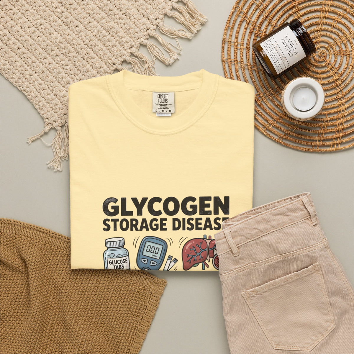 Rare Glycogen Storage Unisex Garment-Dyed T-shirt