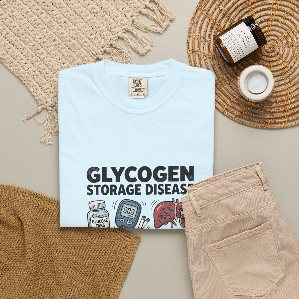 Rare Glycogen Storage Unisex Garment-Dyed T-shirt