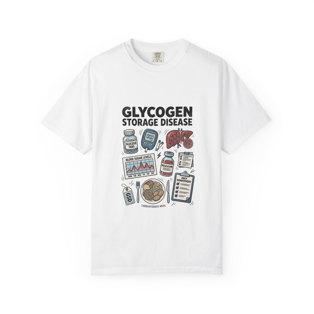 Rare Glycogen Storage Unisex Garment-Dyed T-shirt