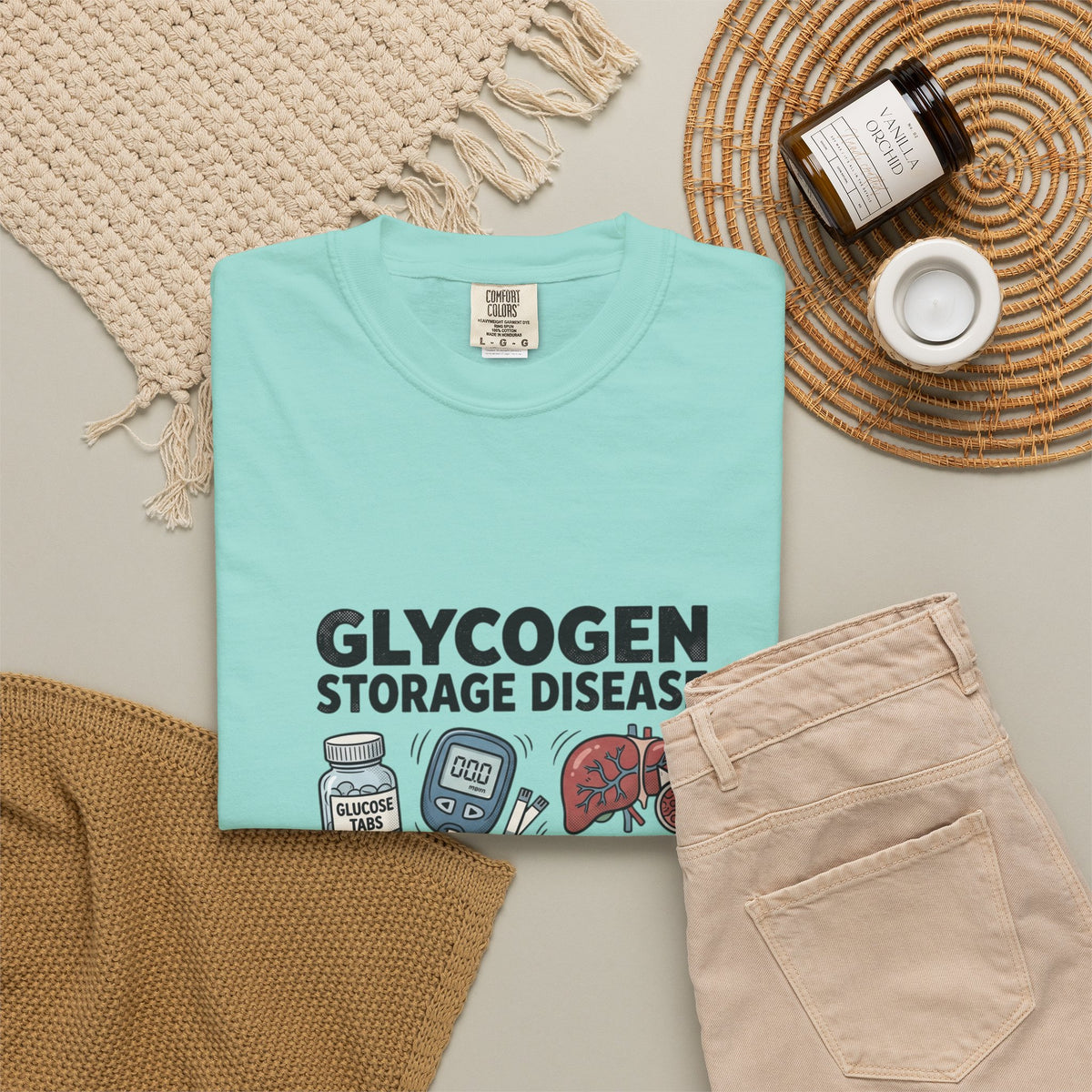 Rare Glycogen Storage Unisex Garment-Dyed T-shirt