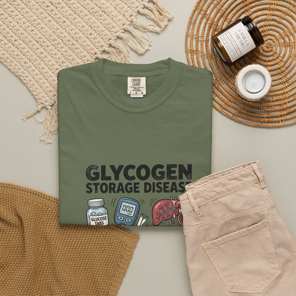 Rare Glycogen Storage Unisex Garment-Dyed T-shirt