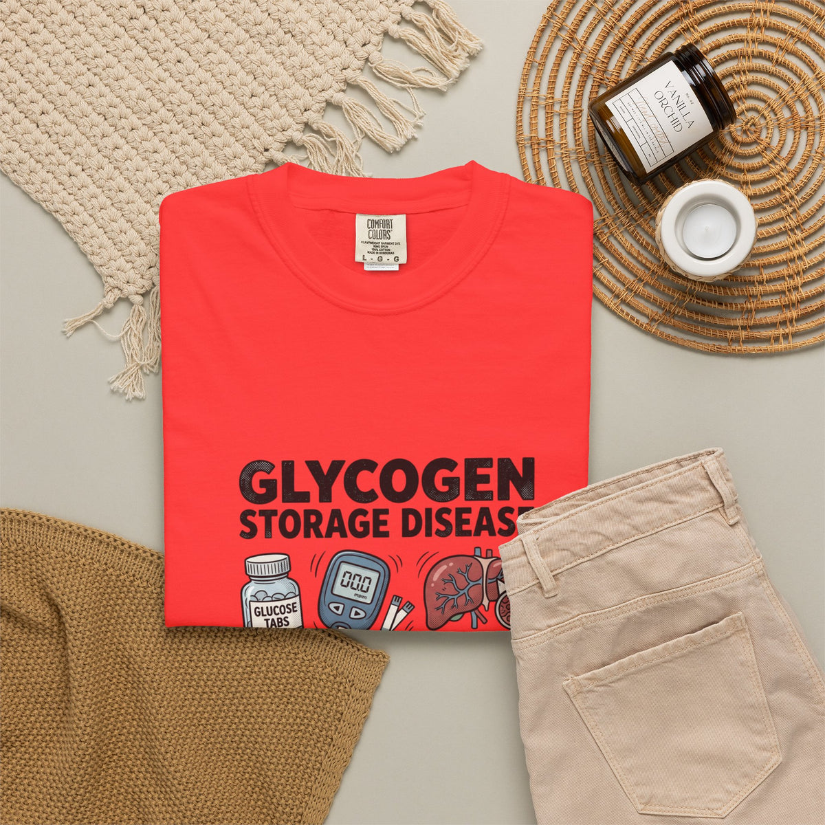 Rare Glycogen Storage Unisex Garment-Dyed T-shirt