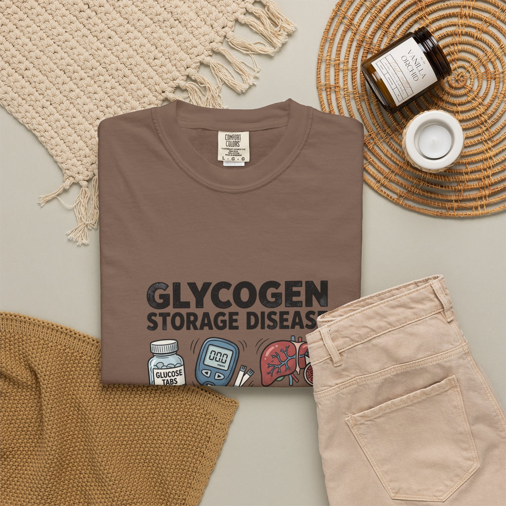 Rare Glycogen Storage Unisex Garment-Dyed T-shirt