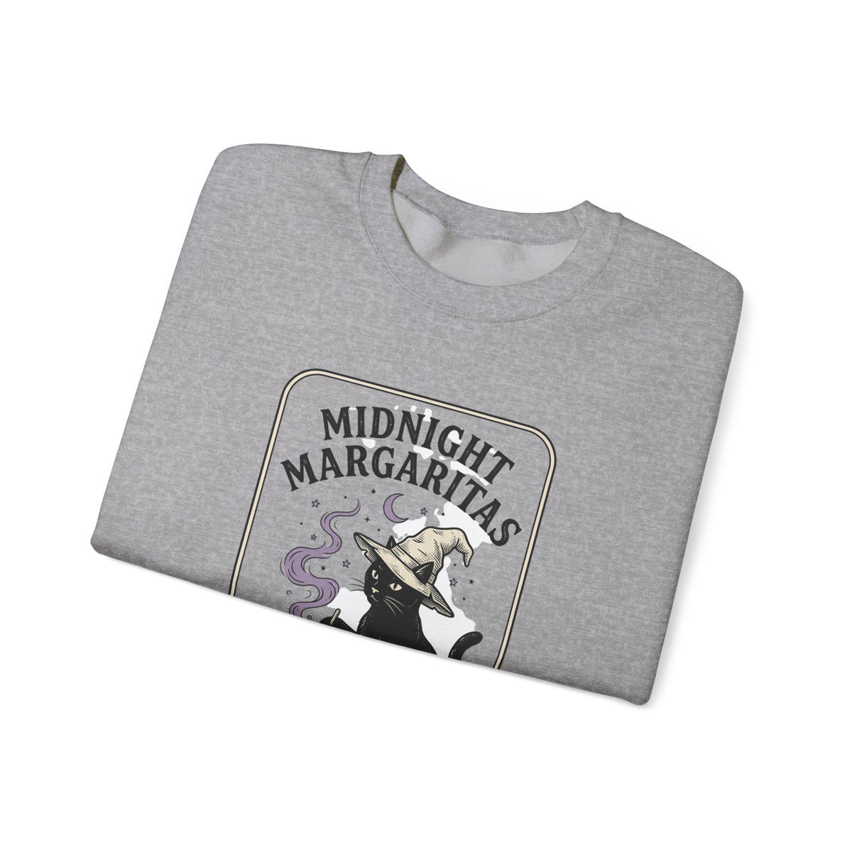 Midnight Margaritas witch cat illustration Sweatshirt | cocktail, occult