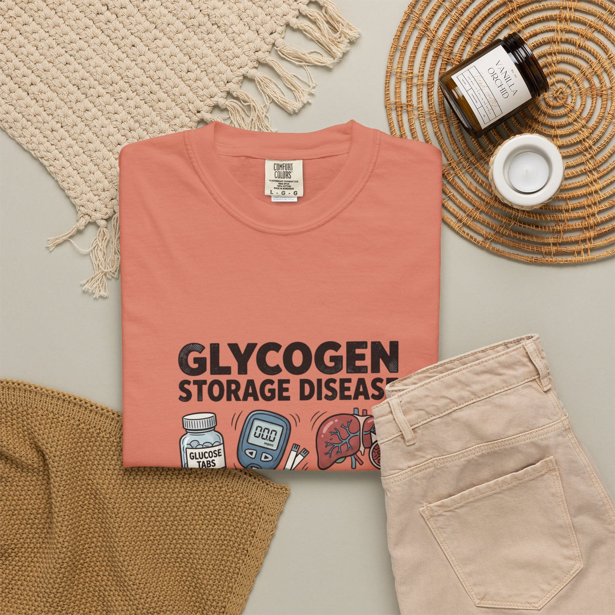 Rare Glycogen Storage Unisex Garment-Dyed T-shirt