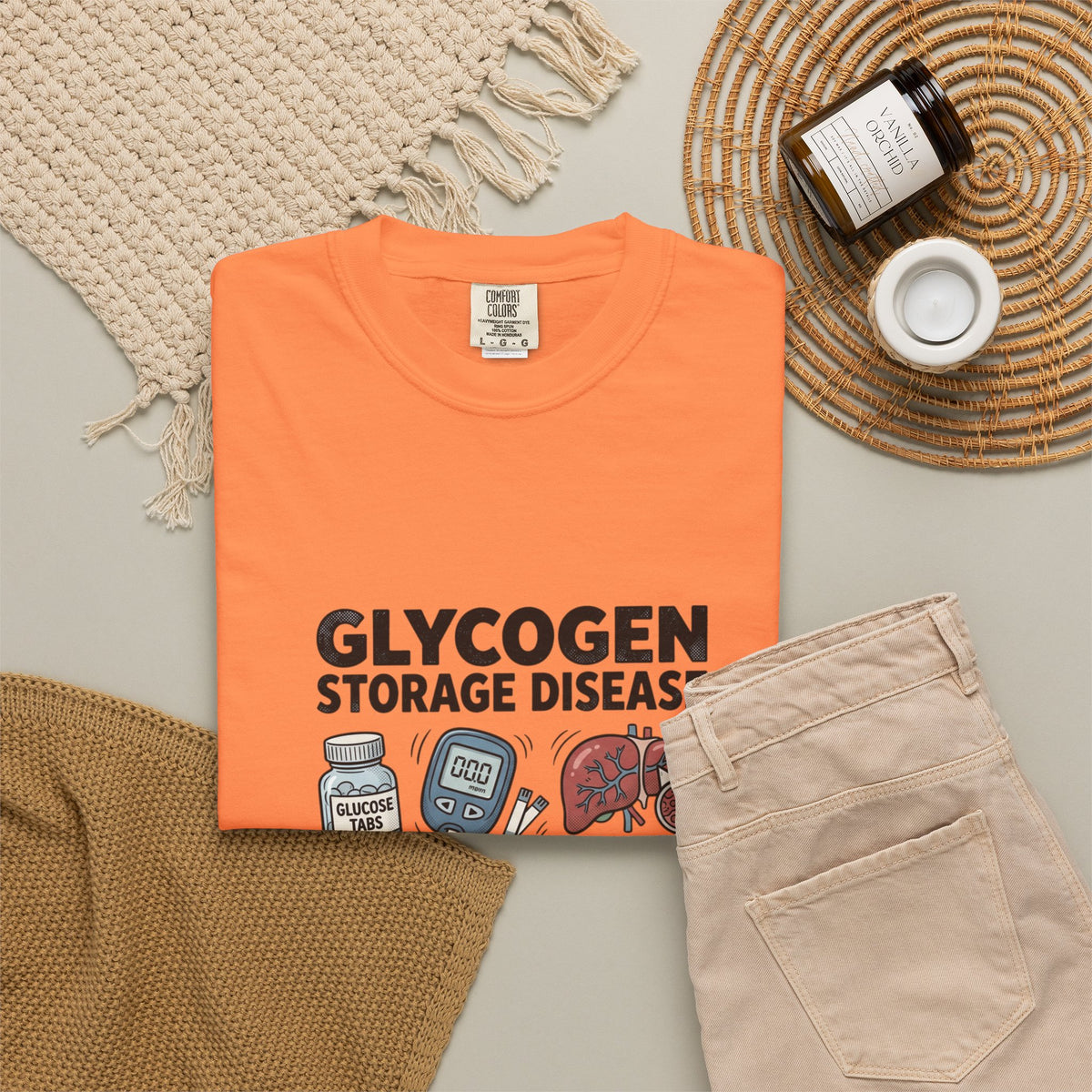 Rare Glycogen Storage Unisex Garment-Dyed T-shirt