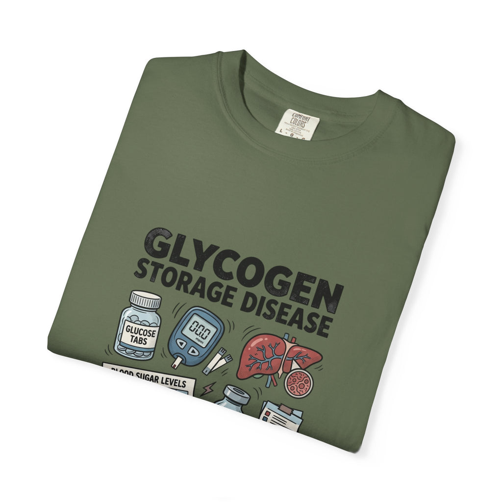 Rare Glycogen Storage Unisex Garment-Dyed T-shirt