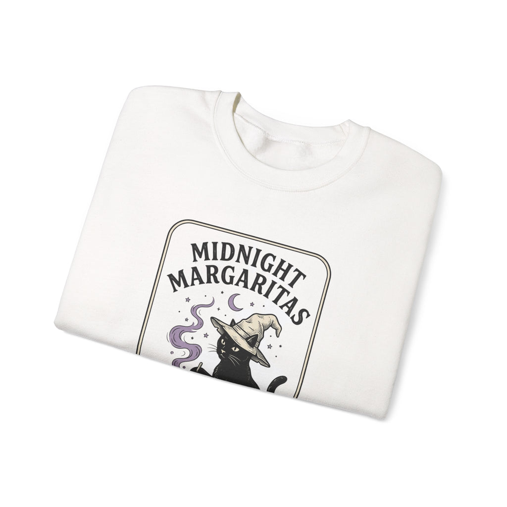 Midnight Margaritas witch cat illustration Sweatshirt | cocktail, occult