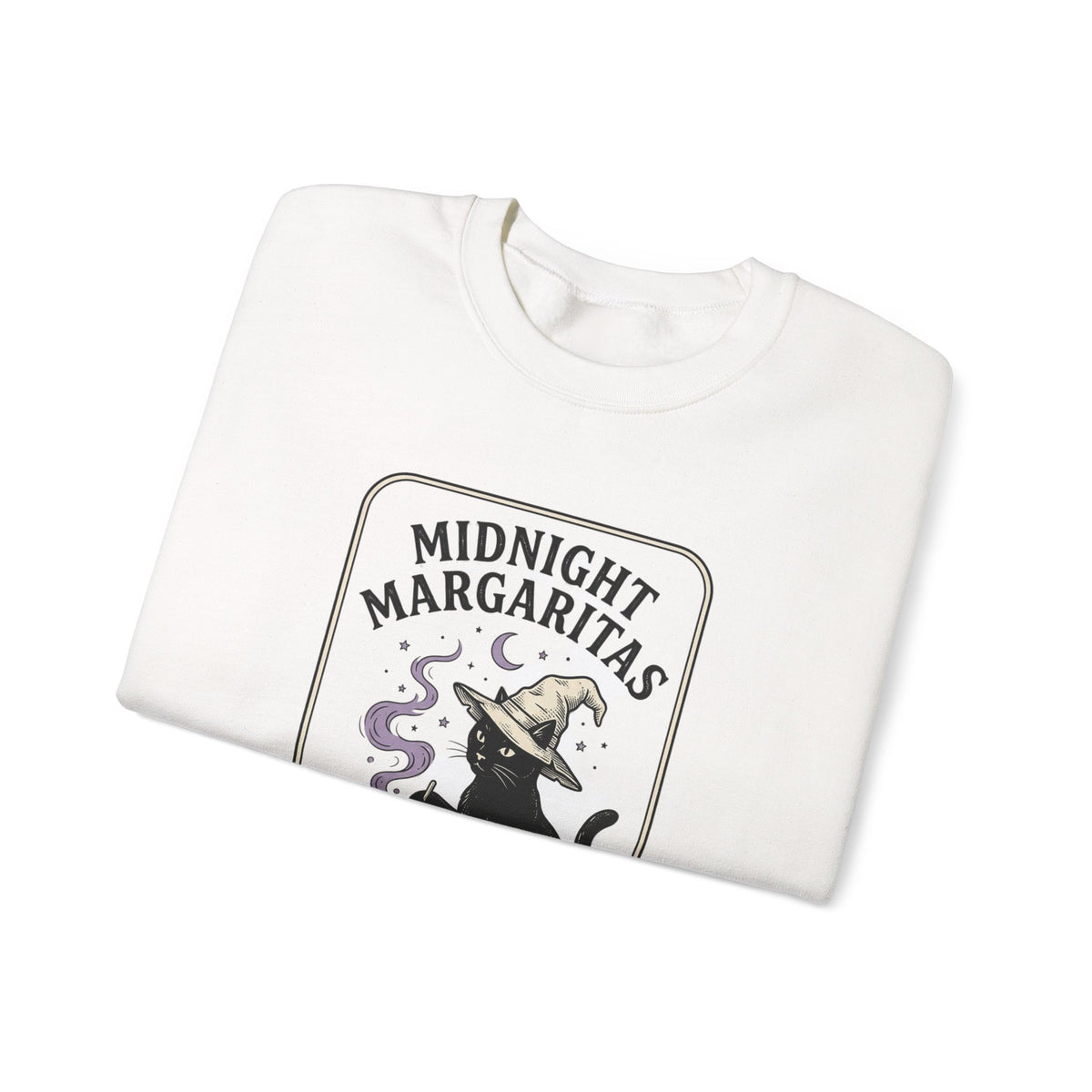 Midnight Margaritas witch cat illustration Sweatshirt | cocktail, occult