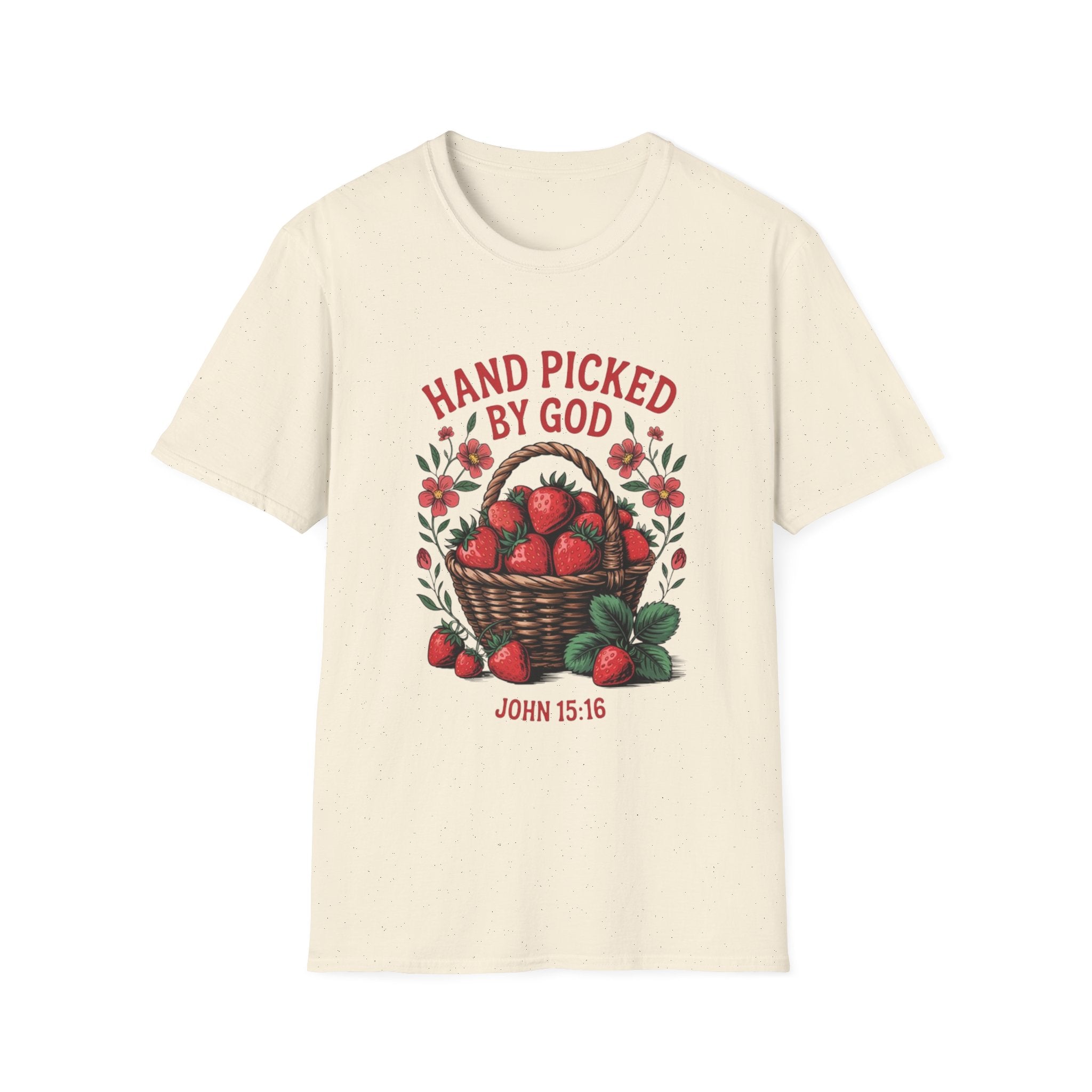 Hand Picked by God T-Shirt — John 15:16 Christian Faith Tee